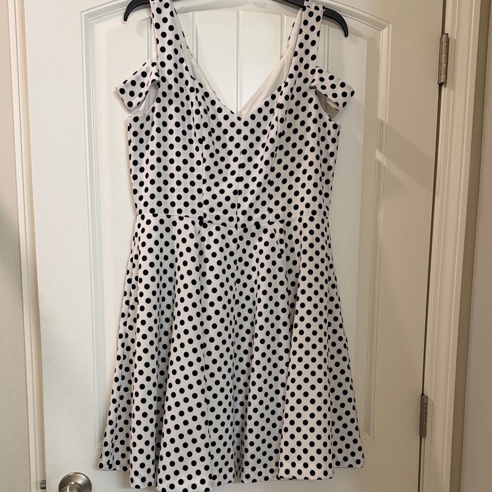 Betsey Johnson Black and White Polka Dot Dress